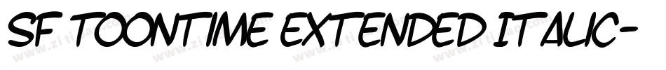 SF Toontime Extended Italic字体转换